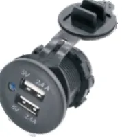 DIN29 Tvöfalt USB tengi 2x2.4A