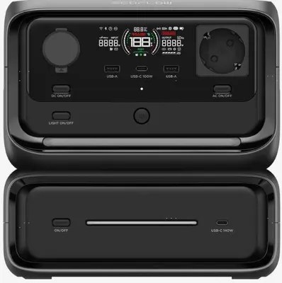RIVER 3 Plus + EB300 auka rafhlaða (572Wh)
