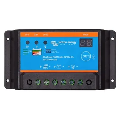 BlueSolar PWM-Light Charge Controller 12/24V-5A