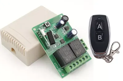 Fjarstýrt relay - 2CH - 10A - 12v