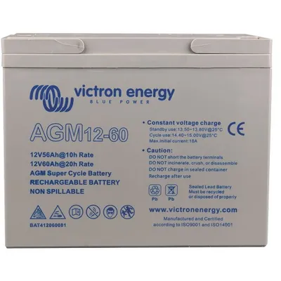 12V/60Ah AGM Super Cycle Batt. (M6)