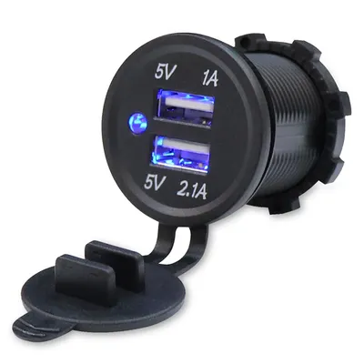 DIN29 USB tengi með tveimur USB