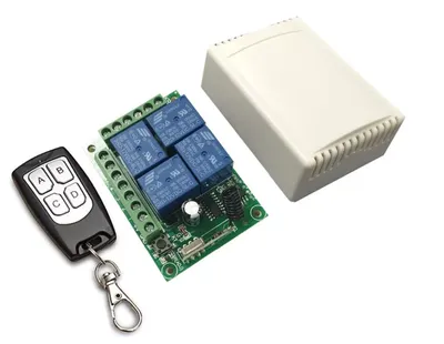Fjarstýrt relay - 4CH - 10A - 12v
