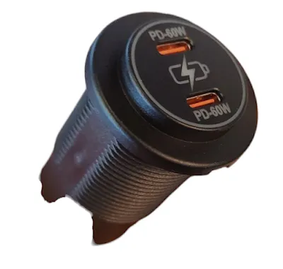 DIN29 USB Dual PD 60w & PD 60w  socket