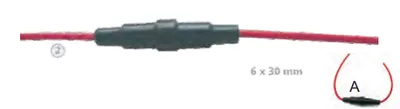 Öryggjahaldari fyrir gler 6x30mm
