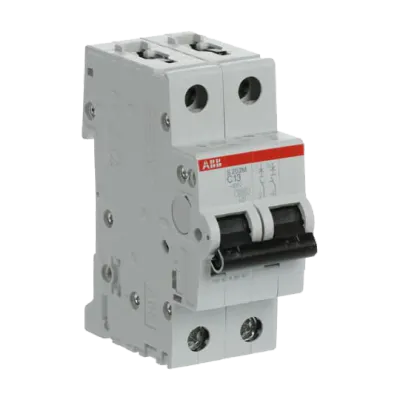 DIN Sjálfvar 2x 13A B 10kA