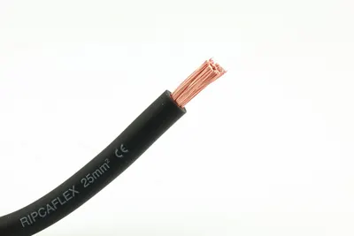 25mm svartur flex