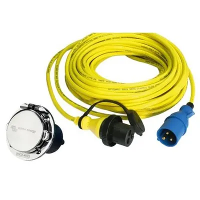 Power Inlet Polyamid with cover 16A/250Vac (2p/3w)